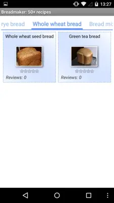 Breadmaker 50 Recipes android App screenshot 0